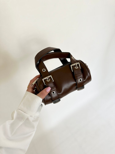 کیف مینی بگ دخترانه جنس چرم صابونی گندم